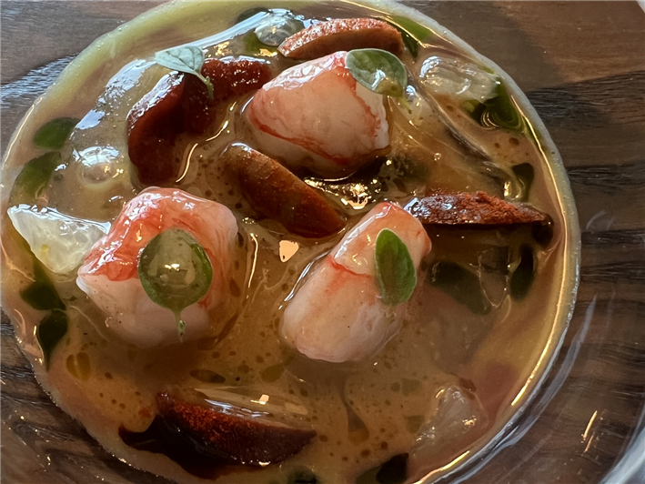 red prawn dish